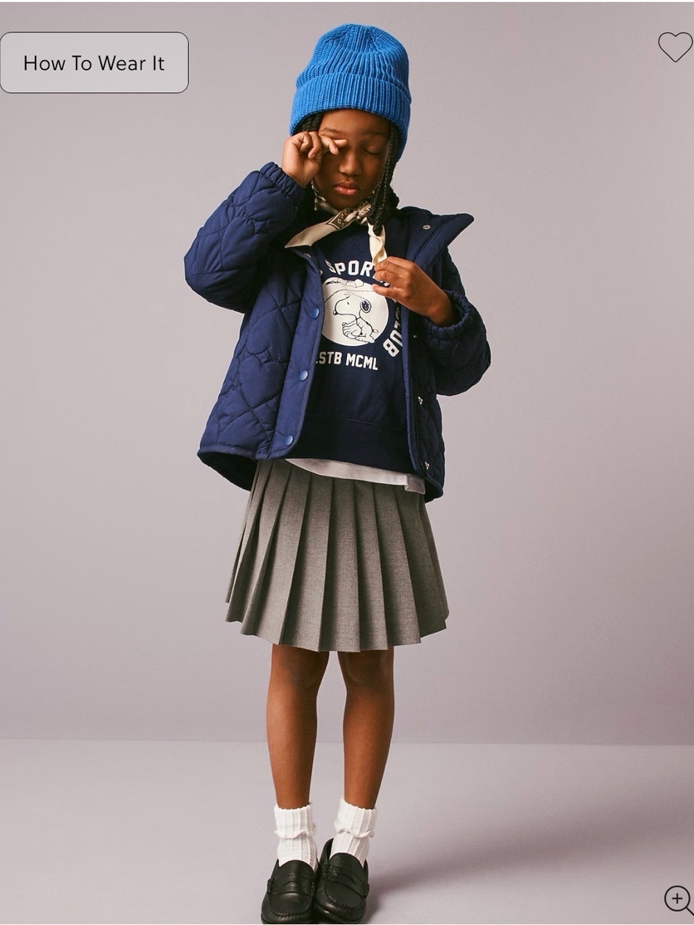 Crewcuts Navy Quilted Hooded Puffer Jacket